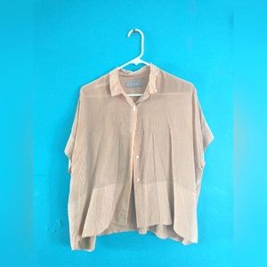 Everlane Striped Silk Shirt